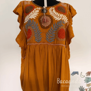 Vestido bordado amarillo